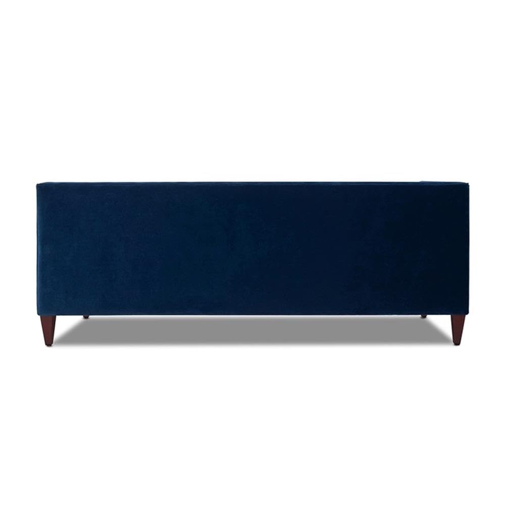 Navy Blue Velvet Tufted Sofa I24308