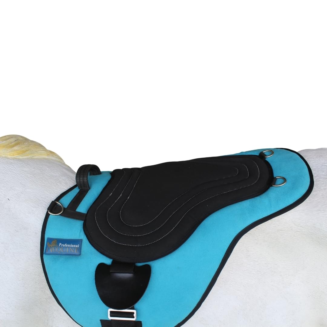 Turquoise Fleece Padded Bareback Pad with Cinch Q146