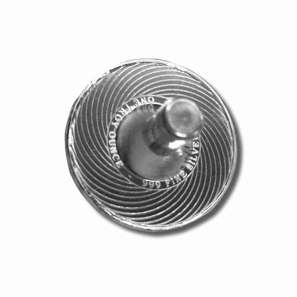 Silver Spinning Top Toy 1 oz E38278