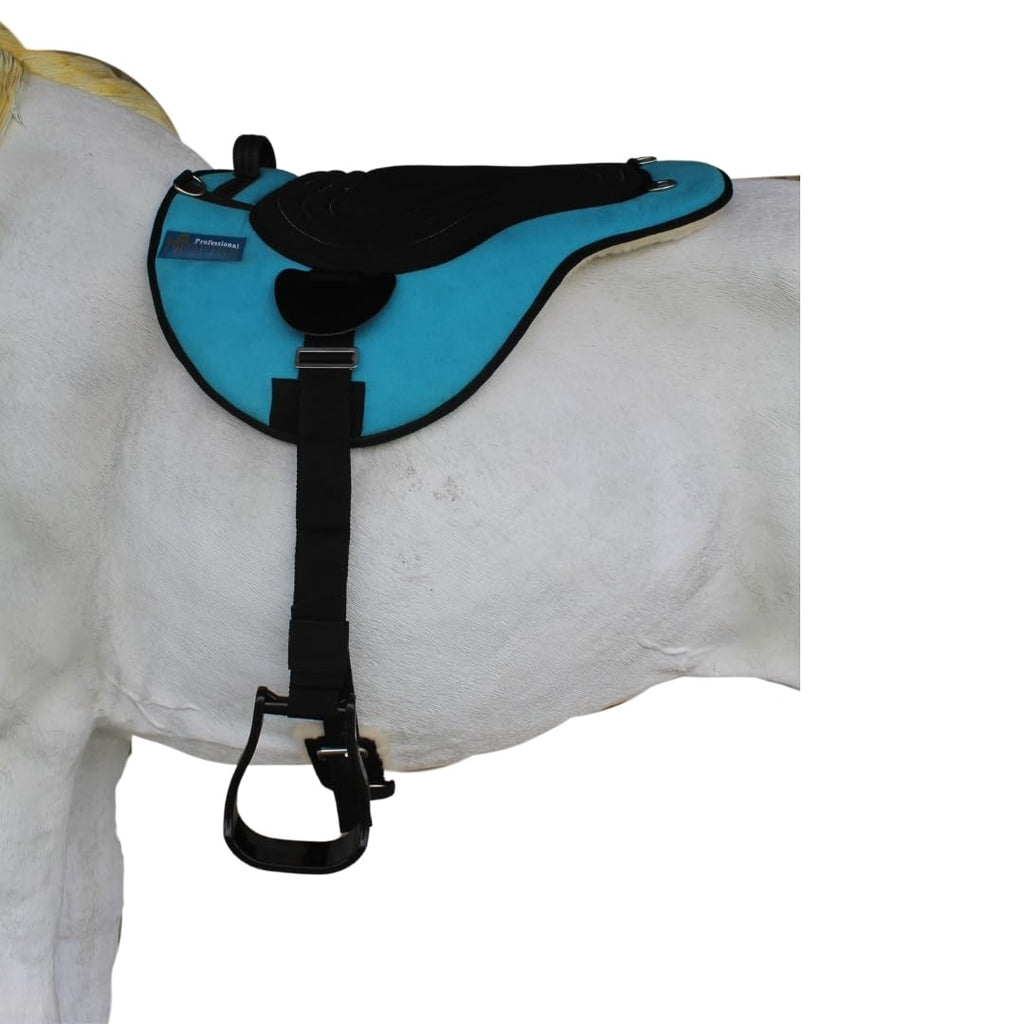 Turquoise Fleece Padded Bareback Pad with Cinch Q146
