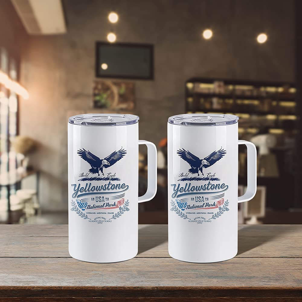 4 Pack 20 OZ Sublimation Tumblers with Printable Handle N240667