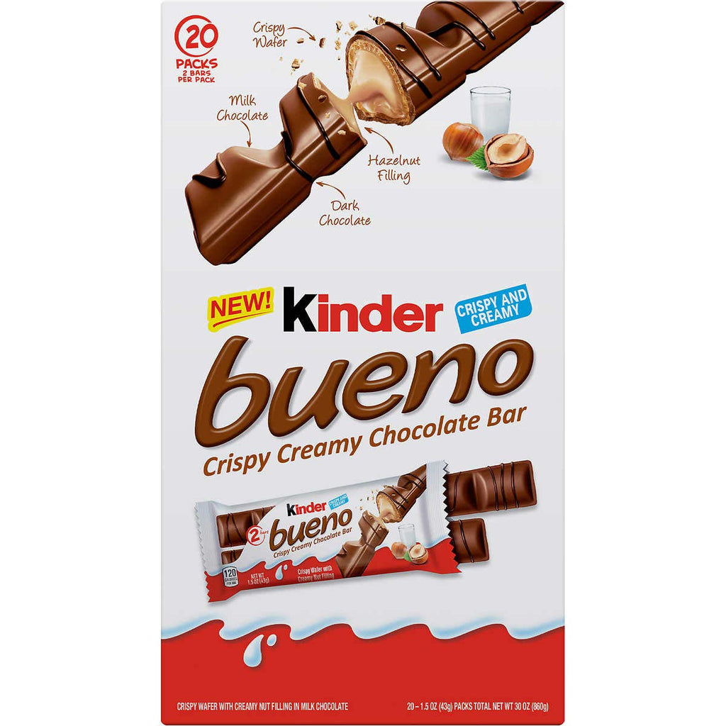 Milk Chocolate Candy Bars, 1.5 oz, 20 ct K6637
