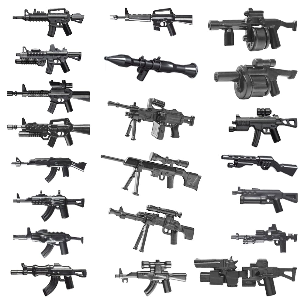 Military Weapon Set with Helmet Body Armor Cloak and Motorcycles B7707