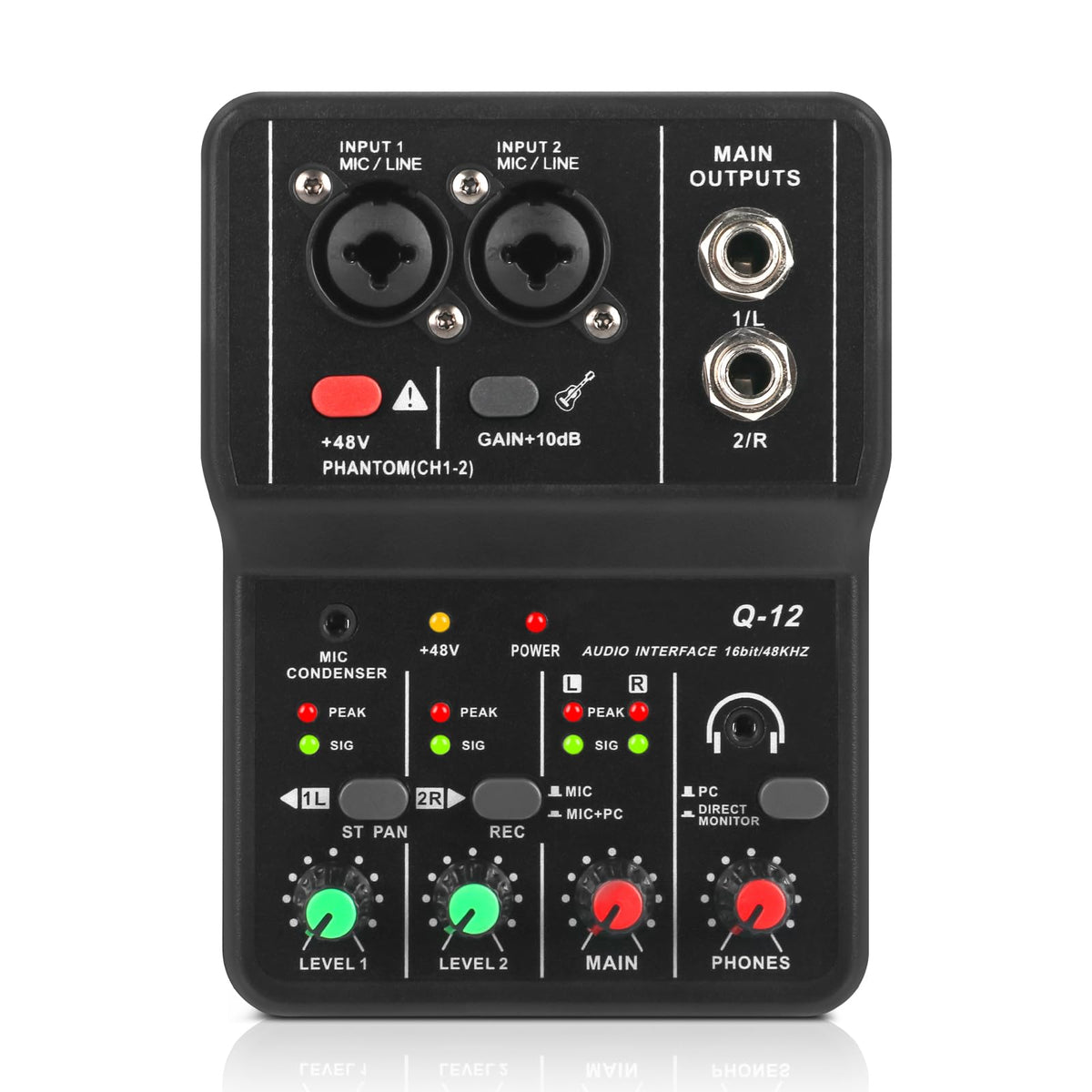 USB Audio Interface with XLR and 3.55m Microphone Jack F450353