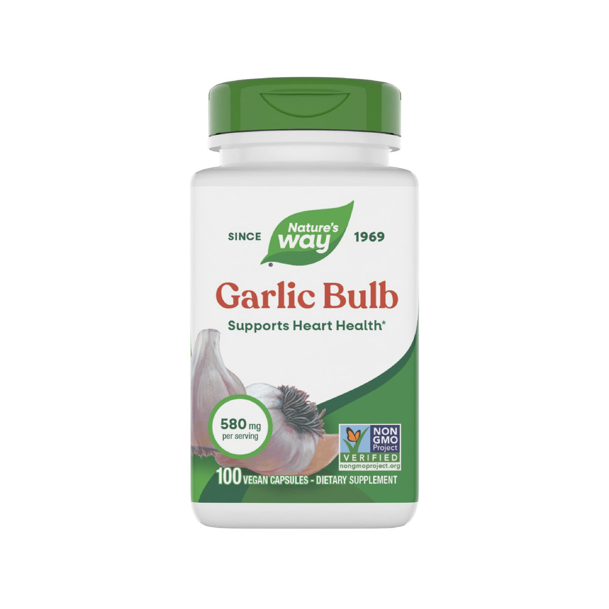 Garlic Bulb Capsules 580mg 100 ct B5831
