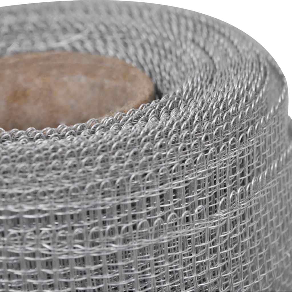 Aluminum Mesh Roll 39.4x196.9 Inches Silver P34461