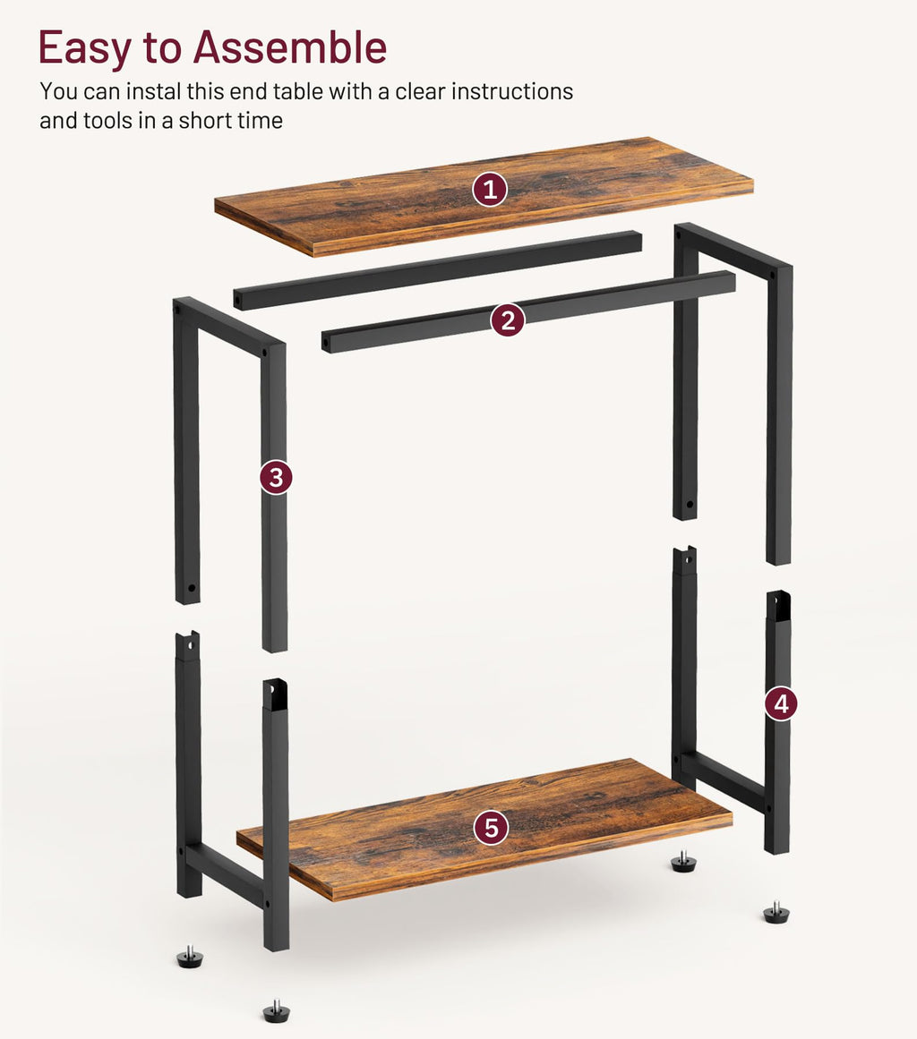 Narrow 2 Tier Side Table L3520