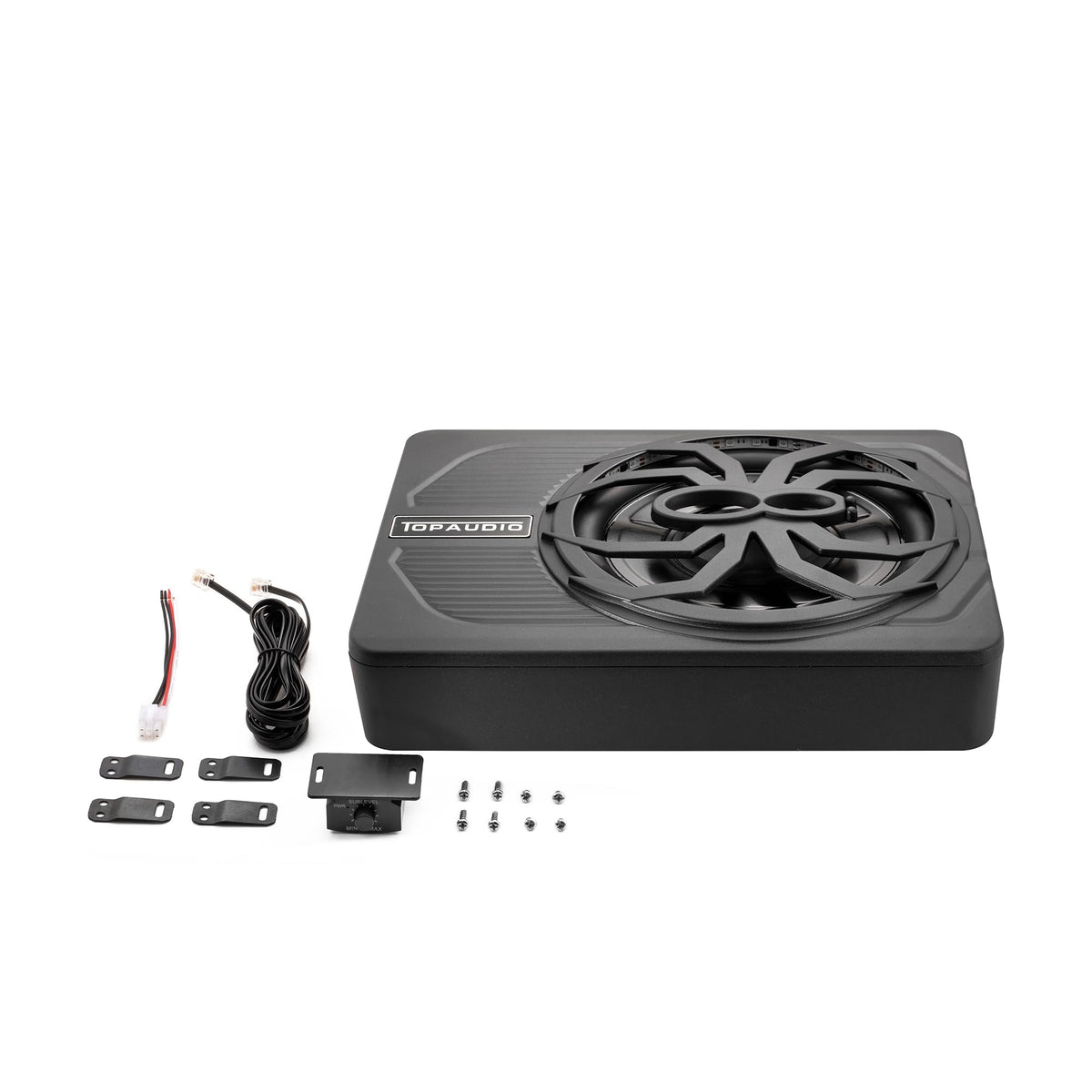 10" Inch Low Profile Underseat Car Subwoofer with Built in Amplifier B62485