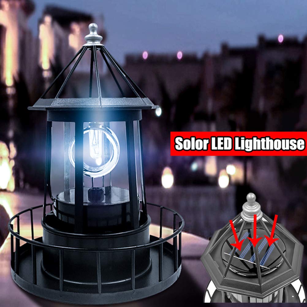 LED Solar Lighthouse Garden Light E162496
