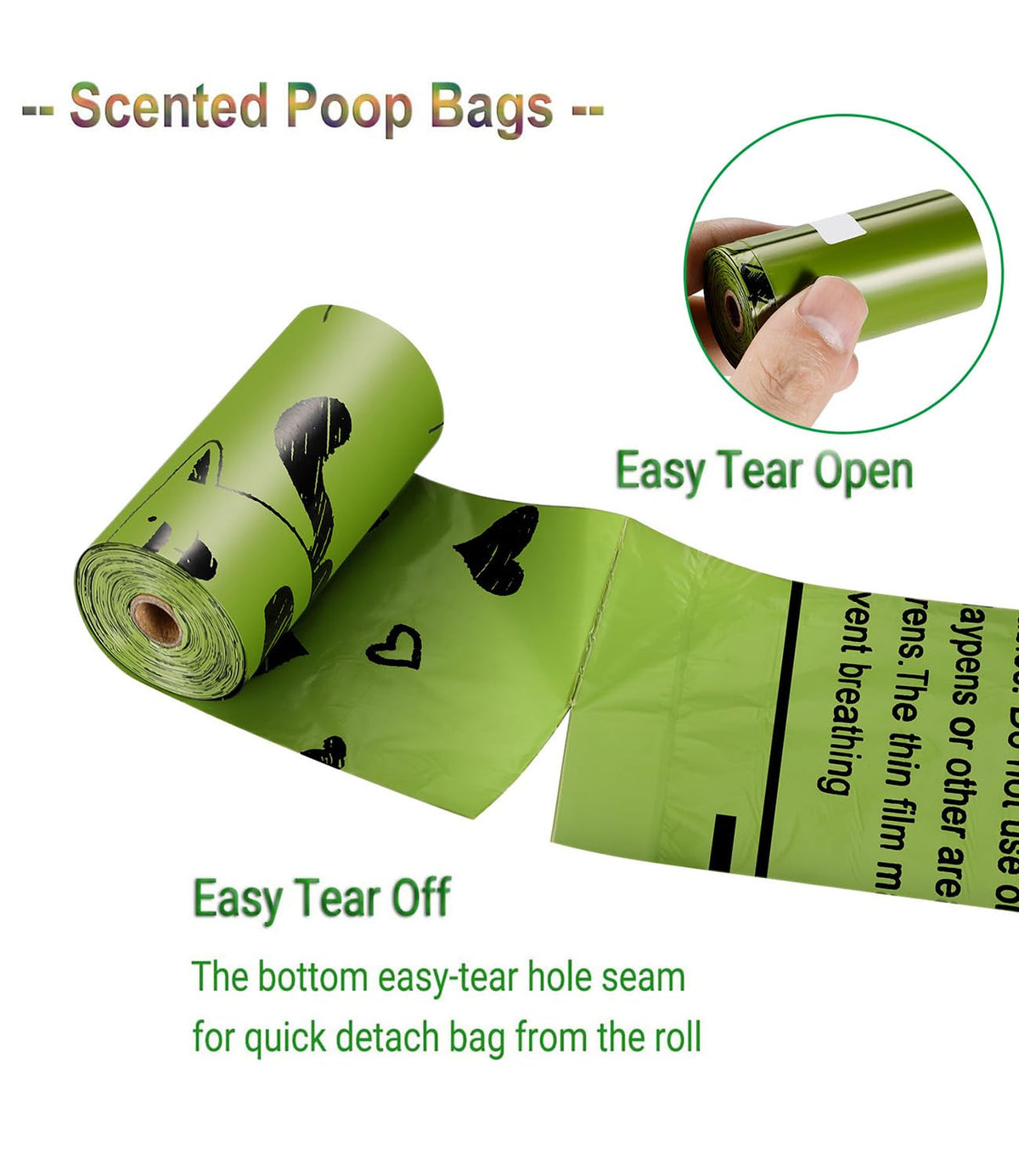Biodegradable 540 Count Dog Poop Bag with Dispenser E9552