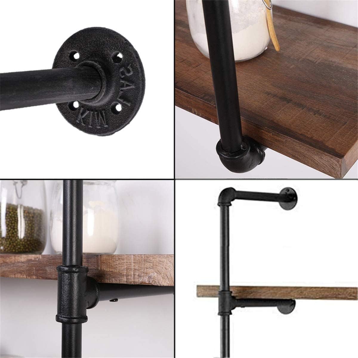 Industrial Pipe 5-Tier Wall Mount Bookshelf G5968
