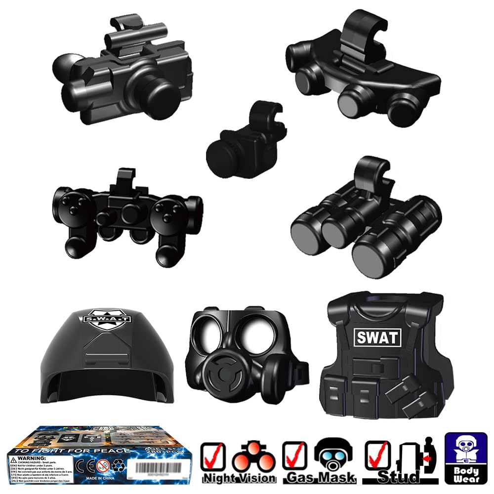 Military Weapon Set with Helmet Body Armor Cloak and Motorcycles B7707