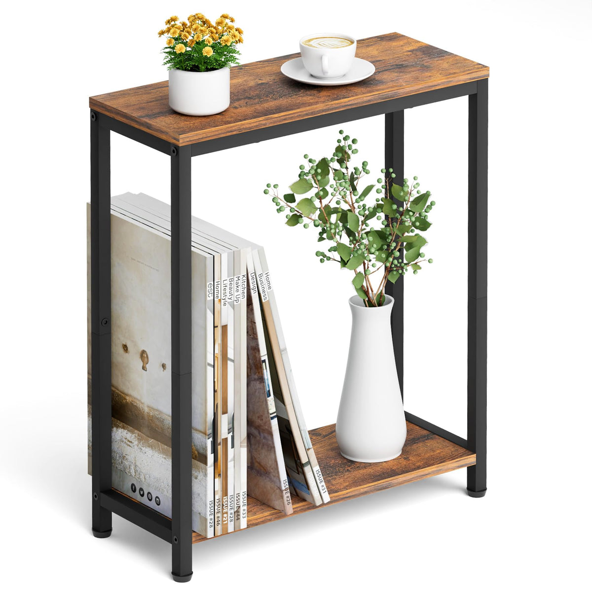 Narrow 2 Tier Side Table L3520