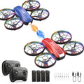 Mini Drone 2-Player Indoor RC Quadcopter Set with 4 Batteries D95603