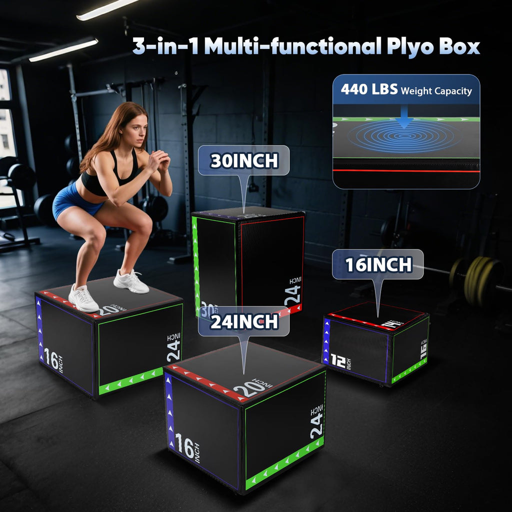 3 in 1 Foam Plyometric Jump Box N226