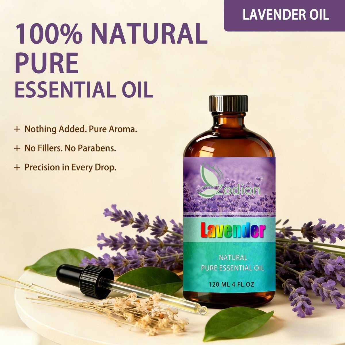 Lavender and Tea Tree Essential Oil 4 Fl Oz V31865