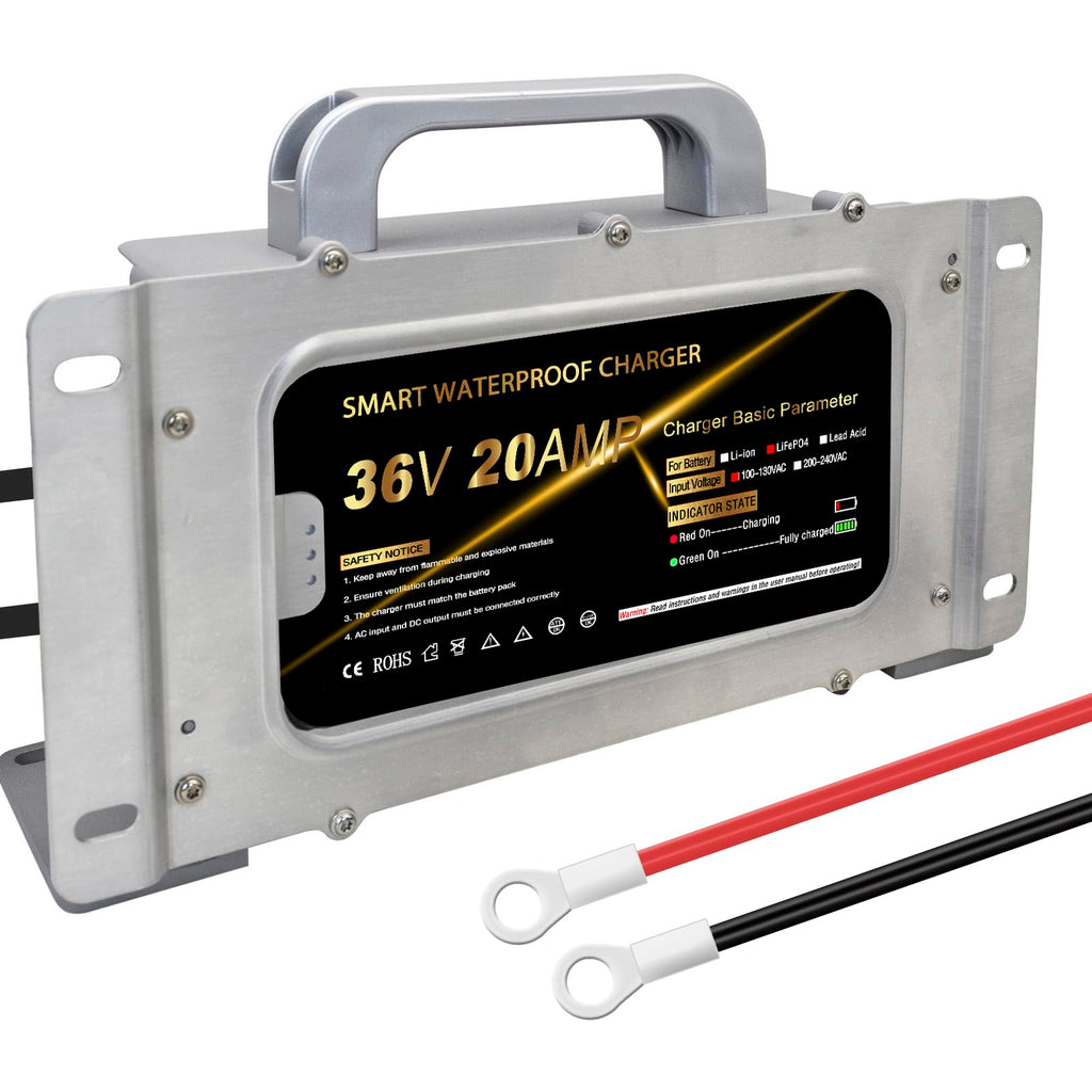 43.8V 20A Lithium Onboard Battery Charger IP67 Waterproof Smart Charger K421