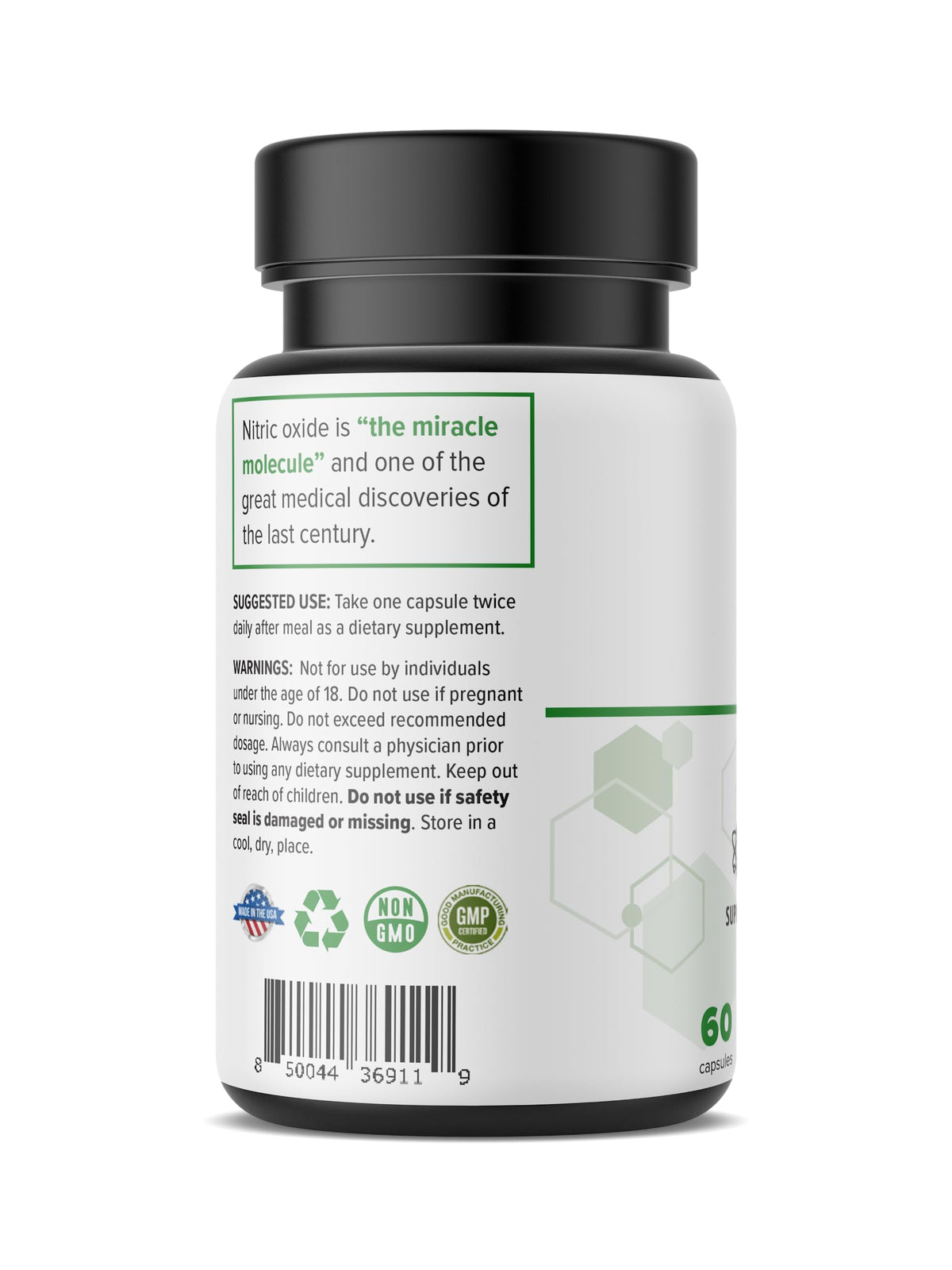 60 Caps Gut Support Supplement with Vinitrox GABA I65857
