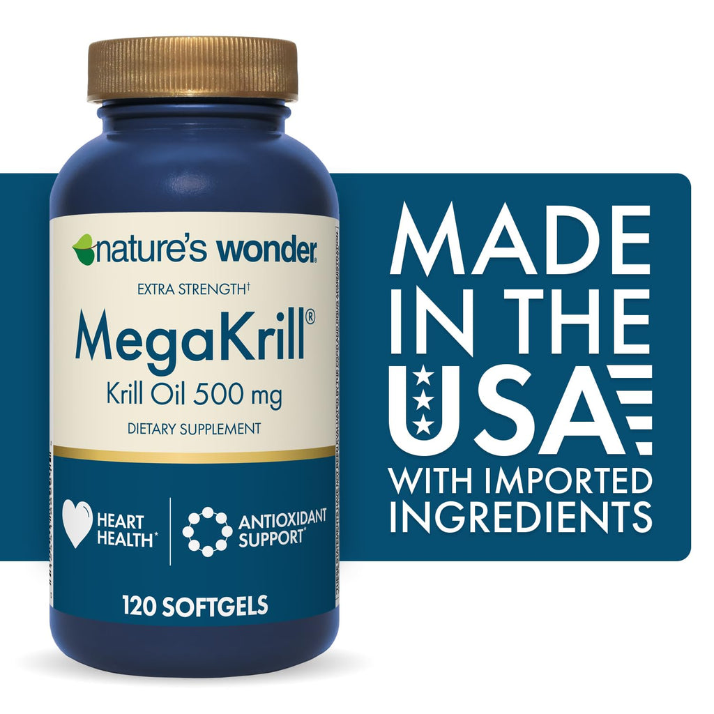 Krill Oil 500mg EPA & DHA 120 Softgels U7818