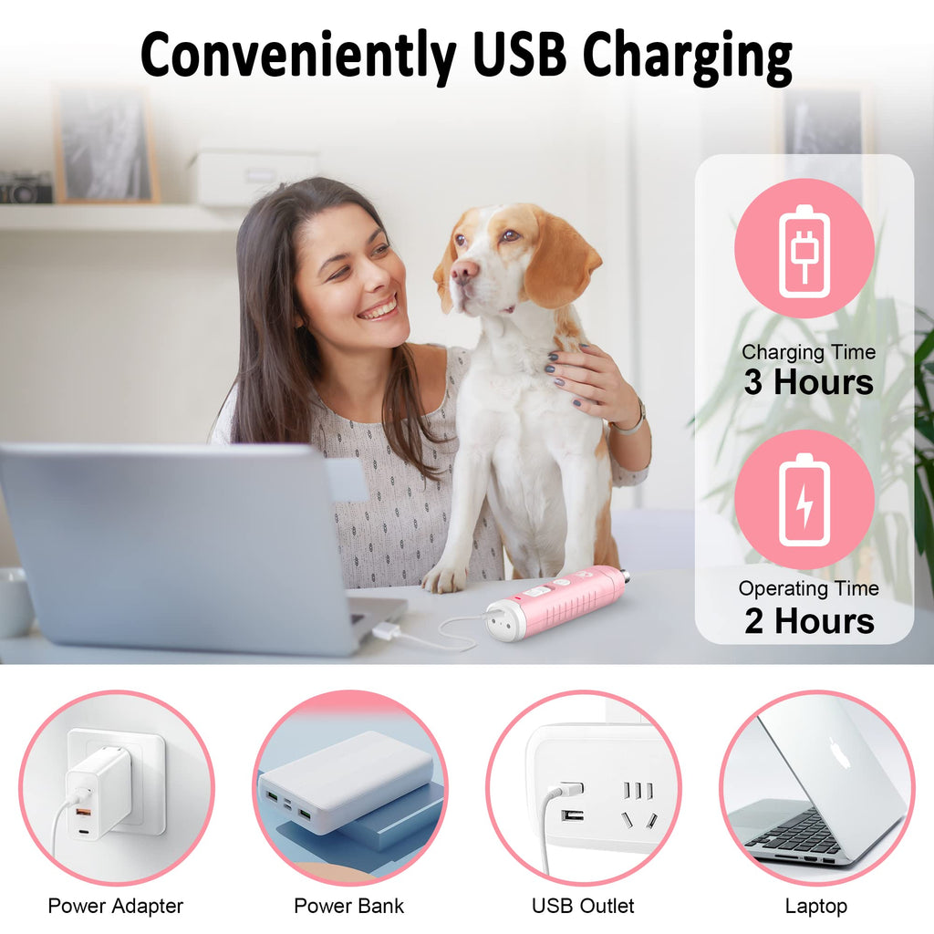 Dog Nail Grinder with 2 LED Light S459