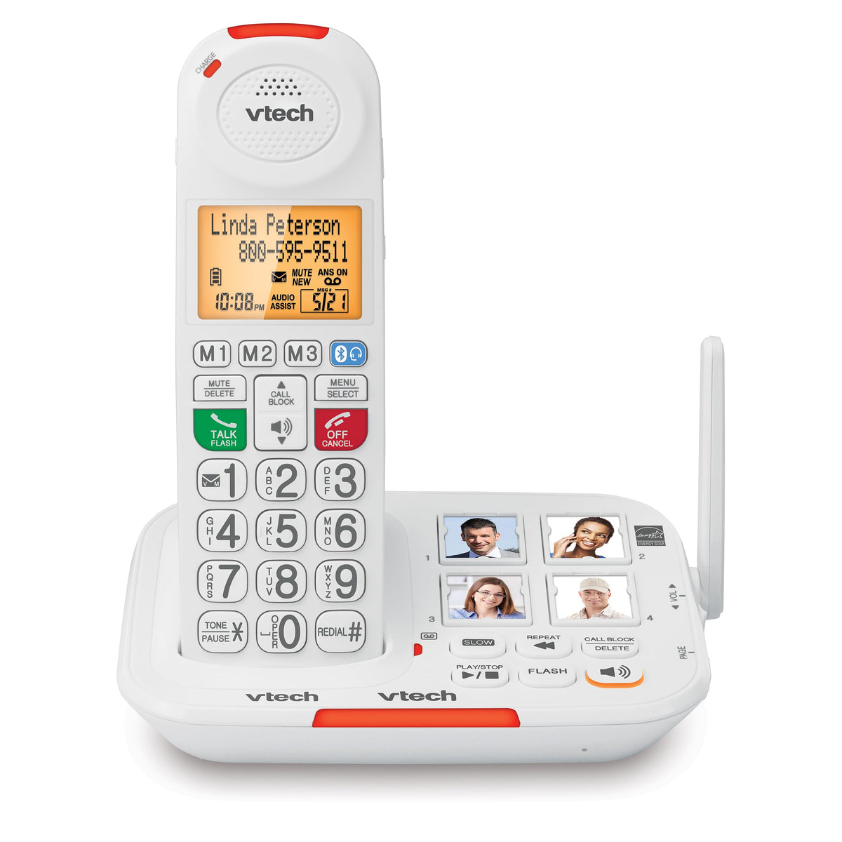 Amplified Cordless Phone with Answering Machine V6413