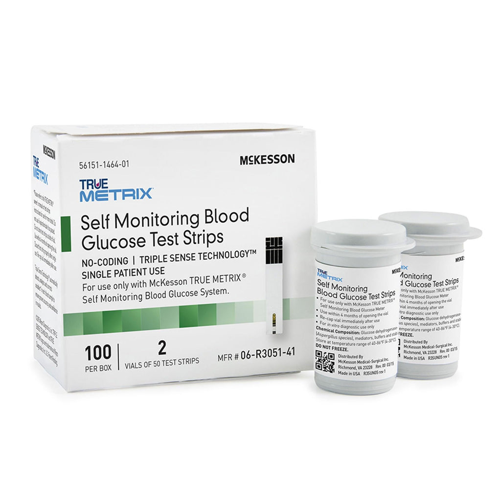 Blood Glucose Test Strips, 100 Strips K496461