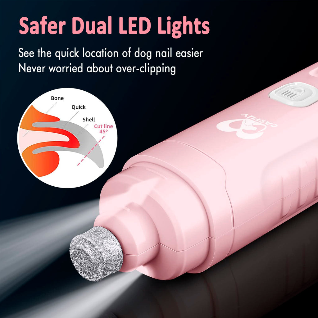 Dog Nail Grinder with 2 LED Light S459