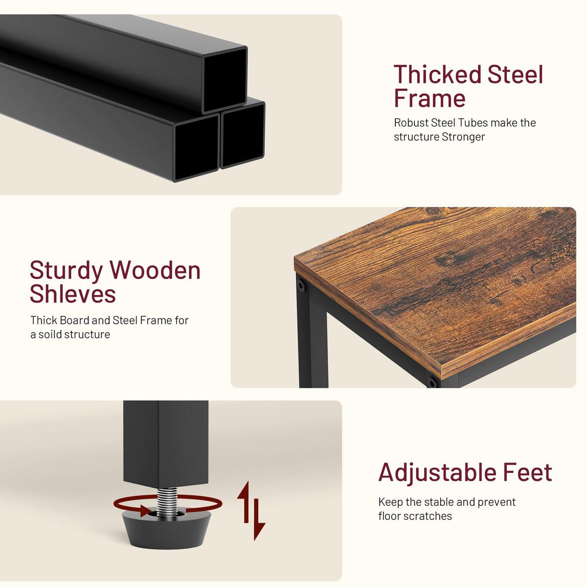 Narrow 2 Tier Side Table L3520