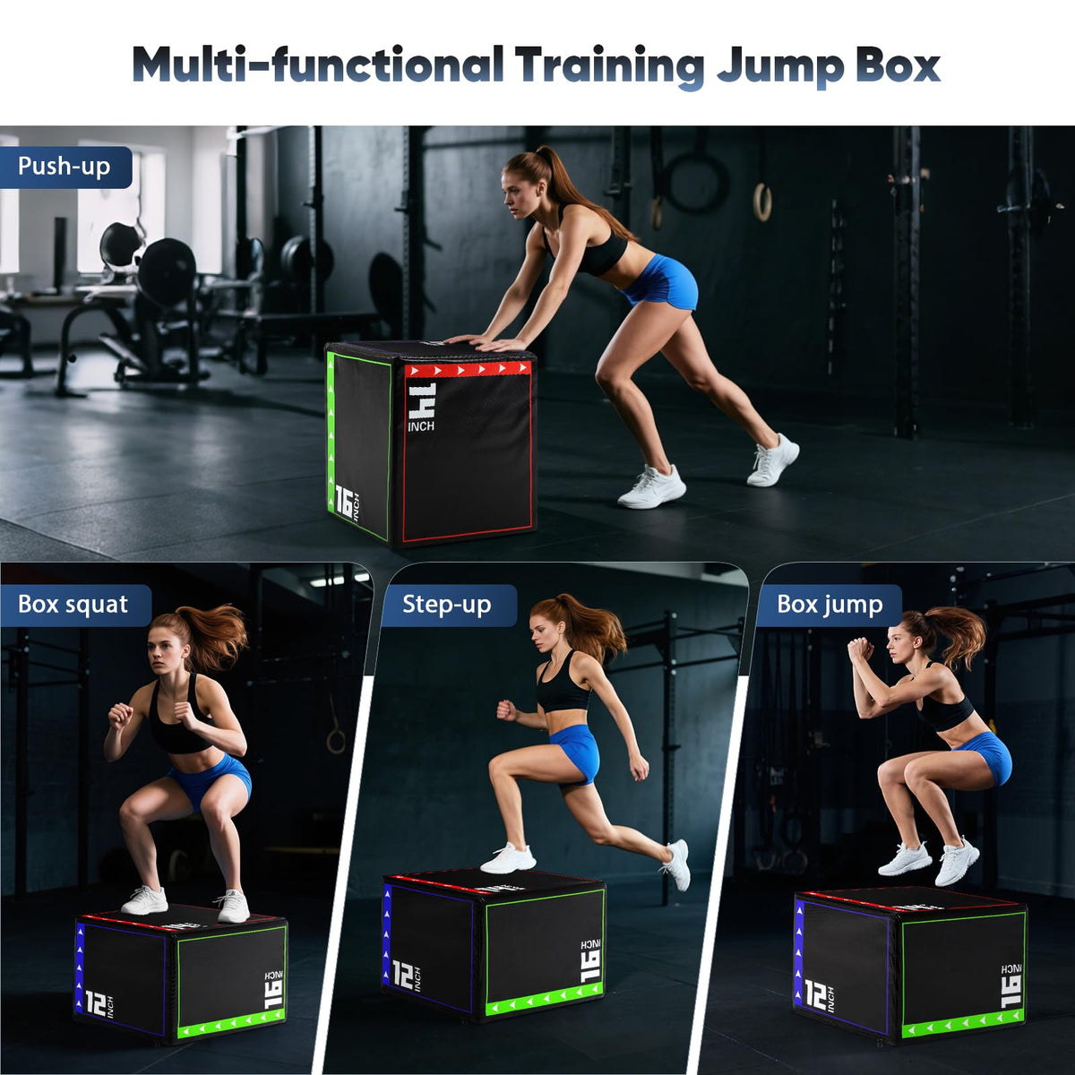 3 in 1 Foam Plyometric Jump Box N226