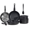 12-Piece Nonstick Cookware Set with Detachable Handle, Black R371