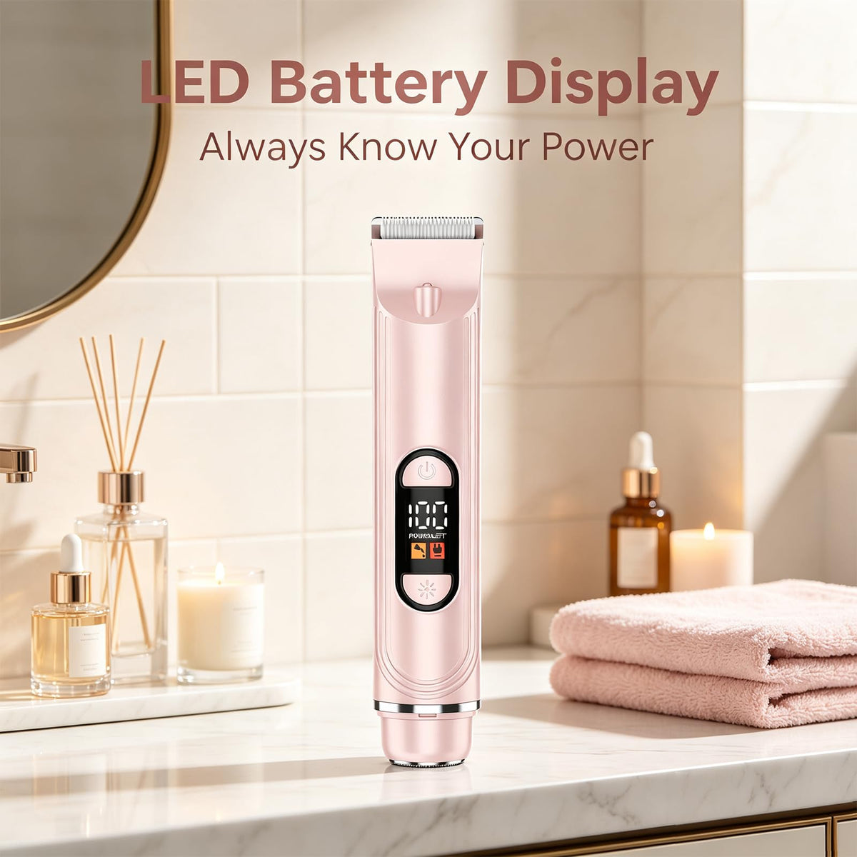 Waterproof Rechargeable Electric Razor with 2 Heads T792