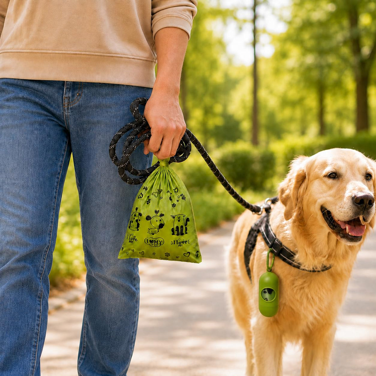 Biodegradable 540 Count Dog Poop Bag with Dispenser E9552