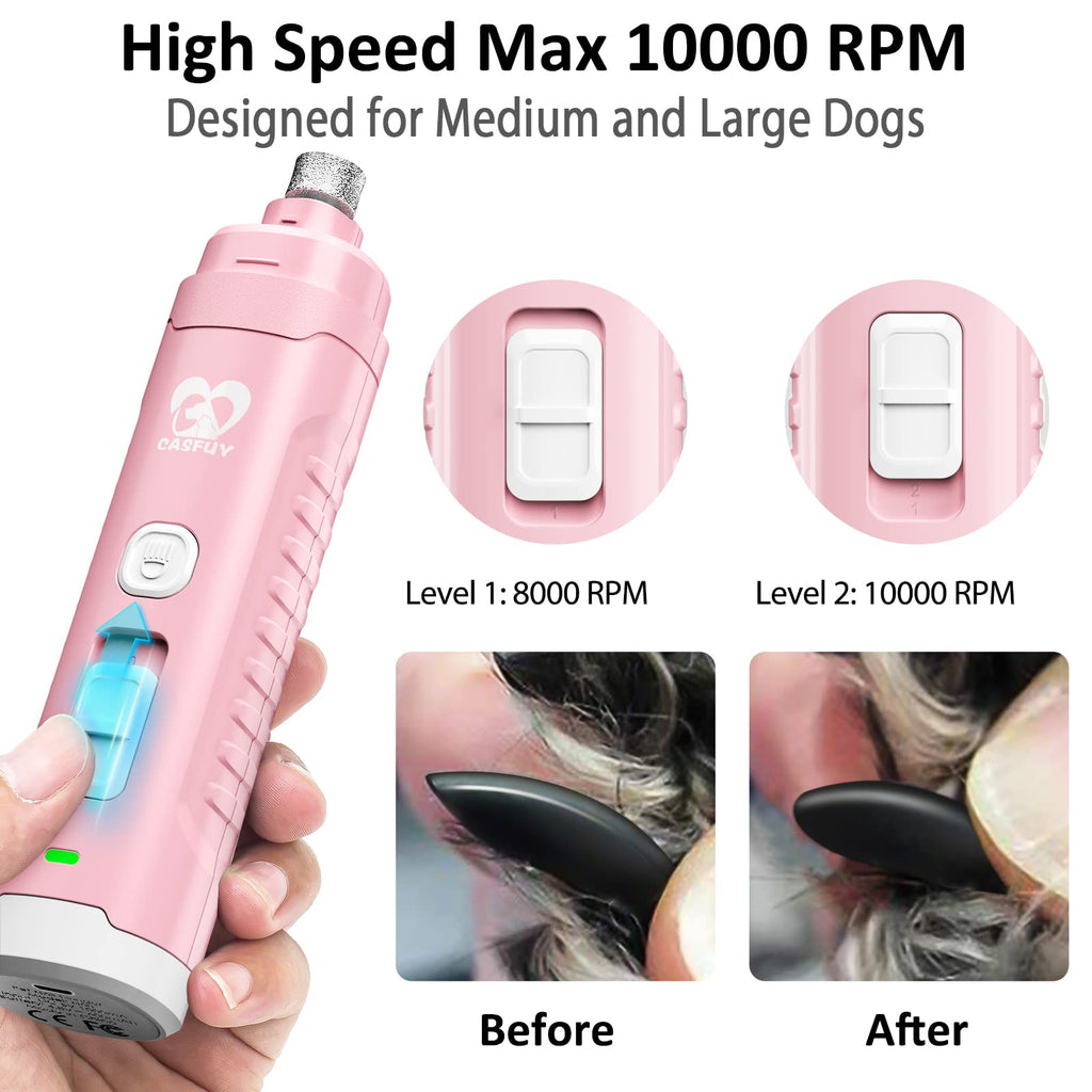 Dog Nail Grinder with 2 LED Light S459