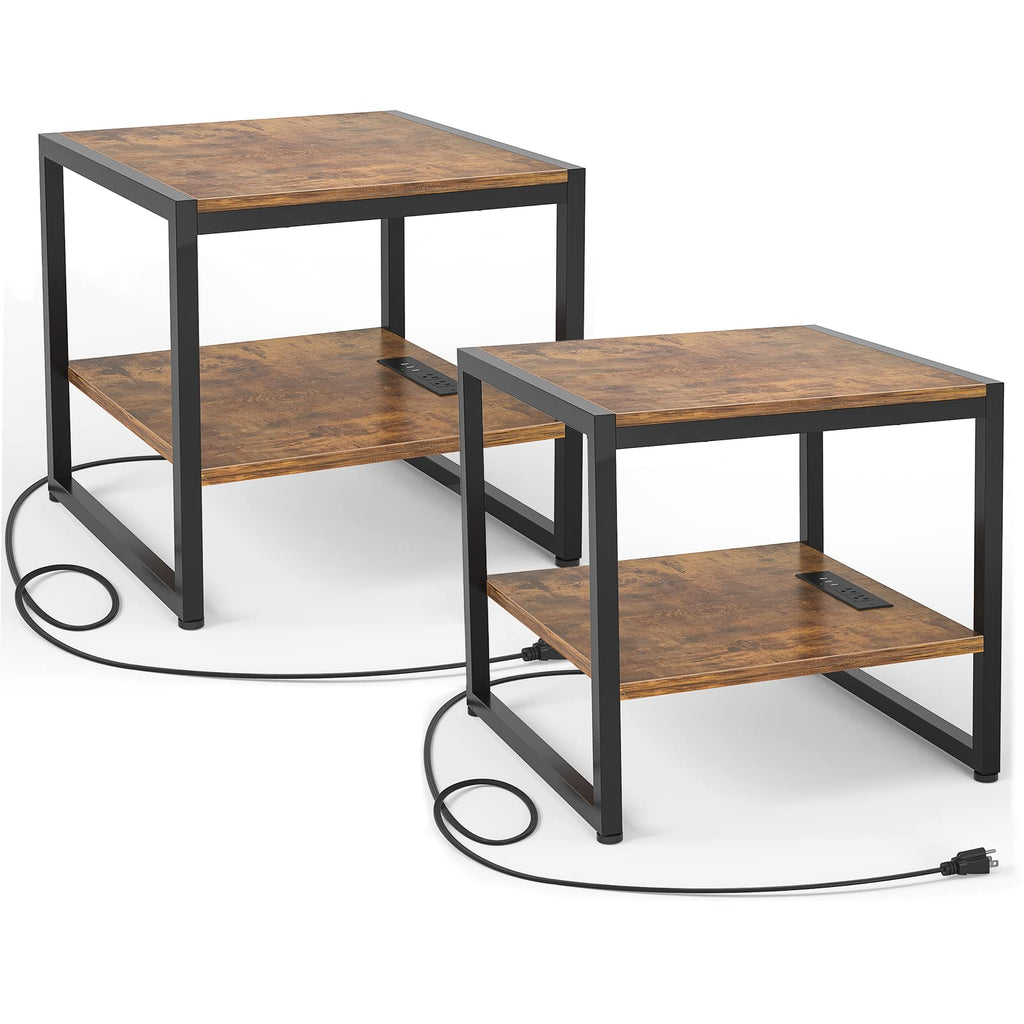 End Table with Charging Station, 2 Pack B684884
