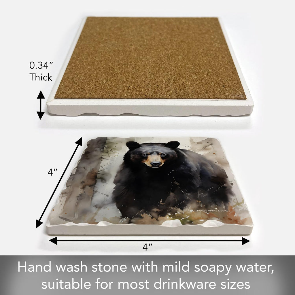 Absorbent Stone Coasters, Set of 4 A630