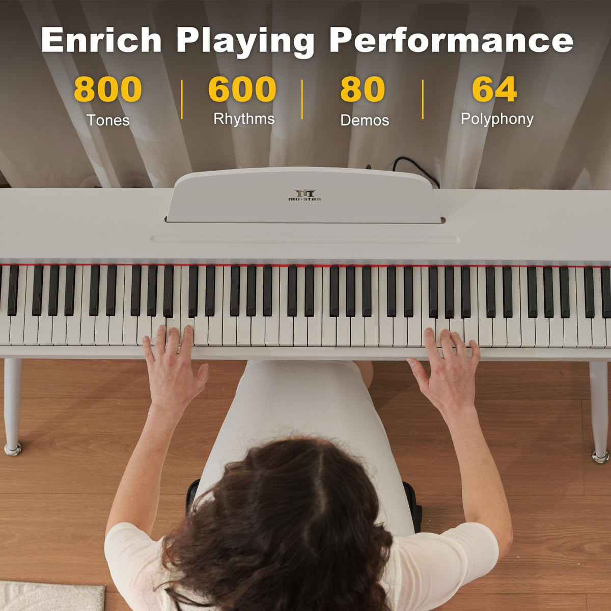 88 Key Semi Weighted Digital Piano J4998