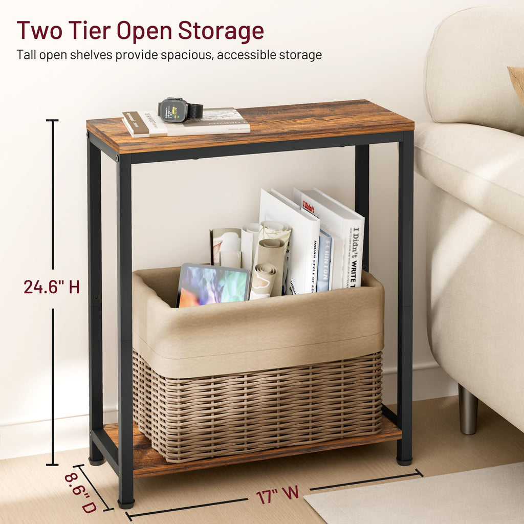 Narrow 2 Tier Side Table L3520