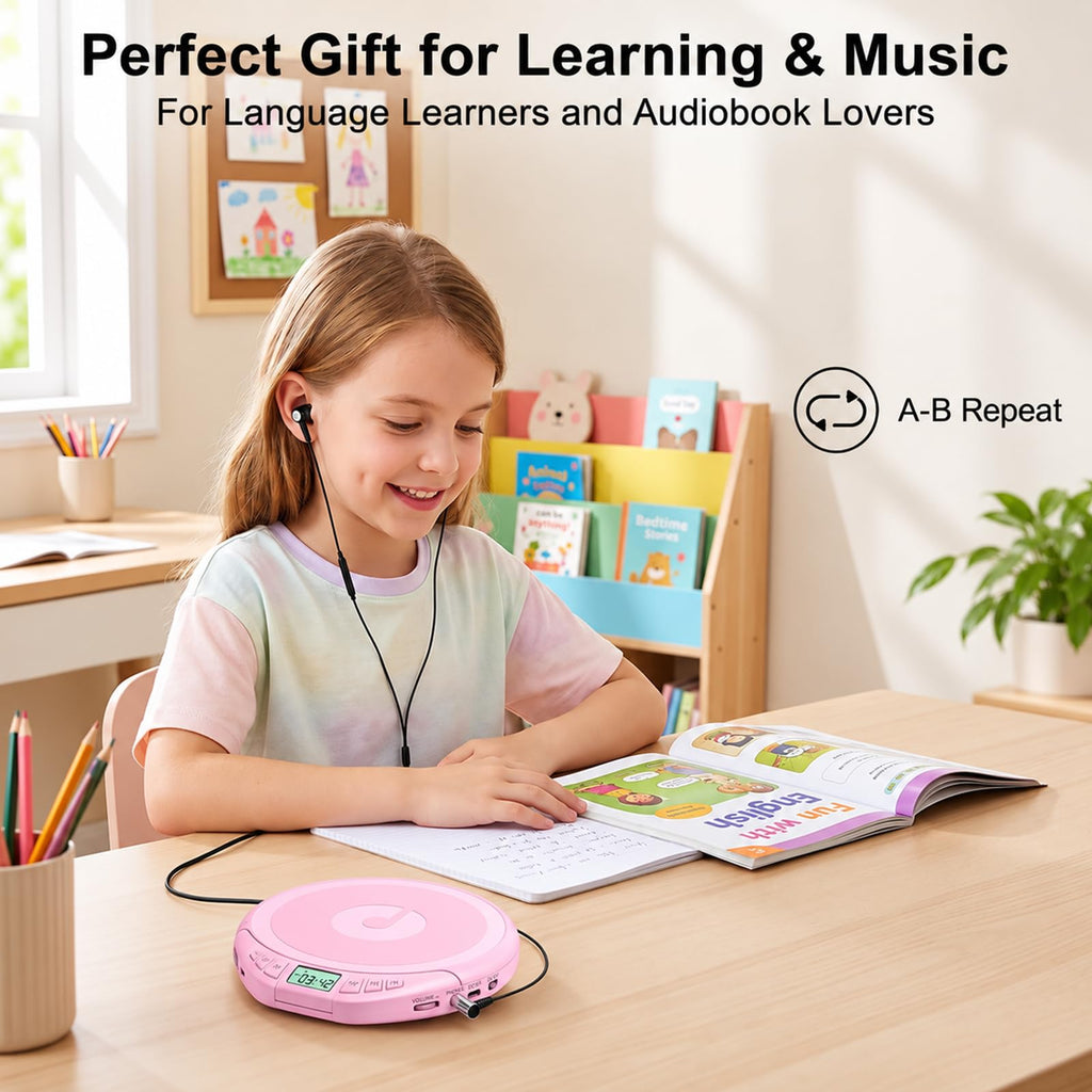 Portable CD Player with Earphones I88820