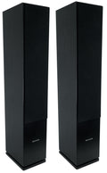 Black Home Audio Tower Speakers 2-Pack H4333