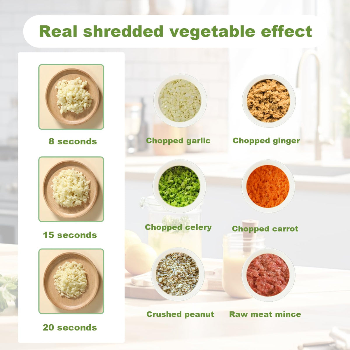 4 in 1 Portable Electric Vegetable Cutter Set V63456