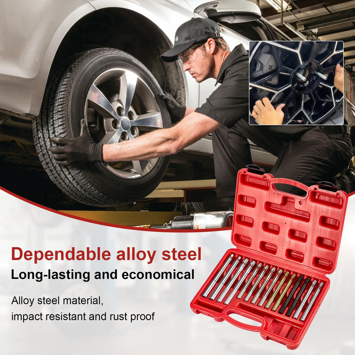 14Pcs Wheel Hanger Alignment Pin Guide Tool Set E97141