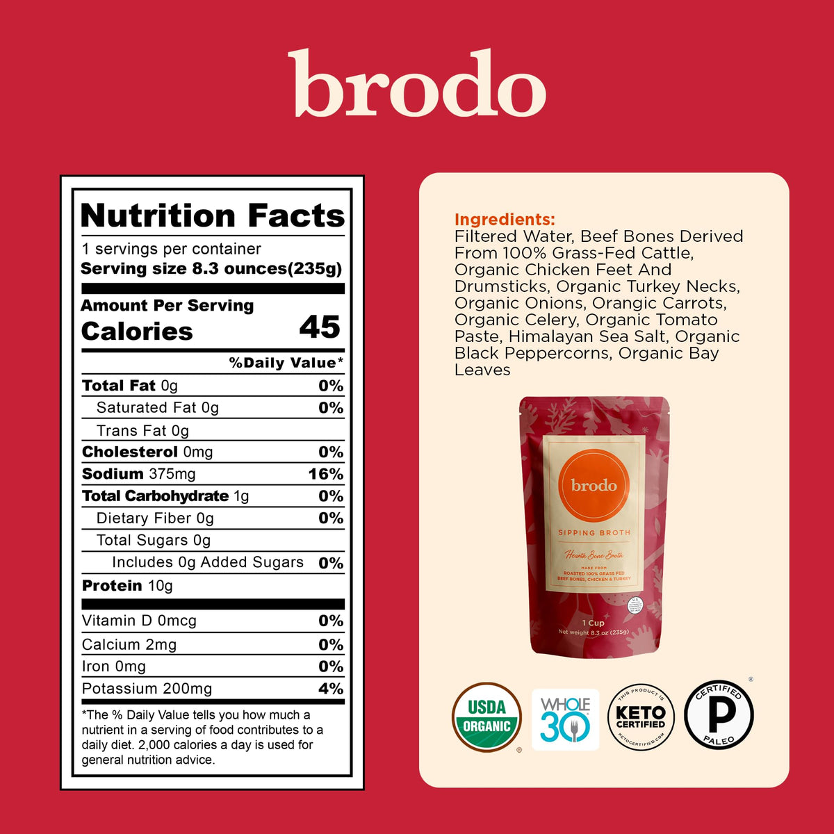 Bone Broth Variety Pack 8.3 oz N637