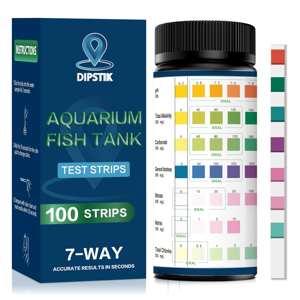 Aquarium Test Strips 100ct J744