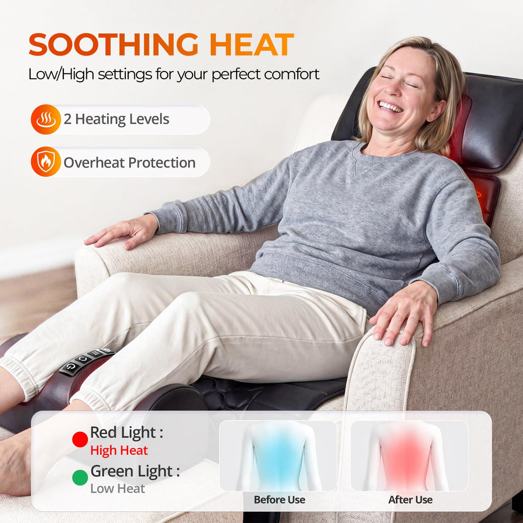 10 Motors Vibrating Heating Full Body Massage Mat X882