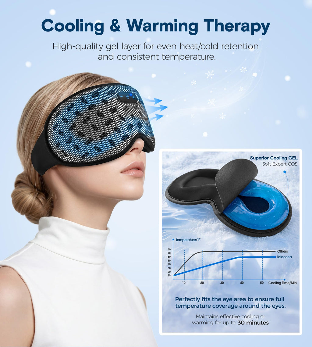 Bluetooth Cooling Weighted Sleep Mask U1380