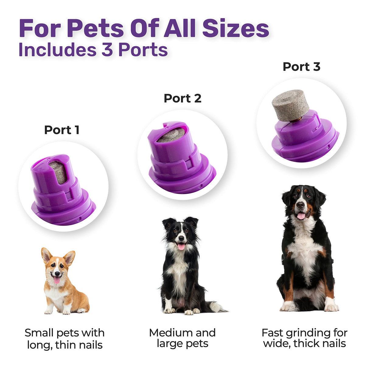 Electric Cat & Dog Nail Grinder Rechargeable Pet Grooming Kit F33895