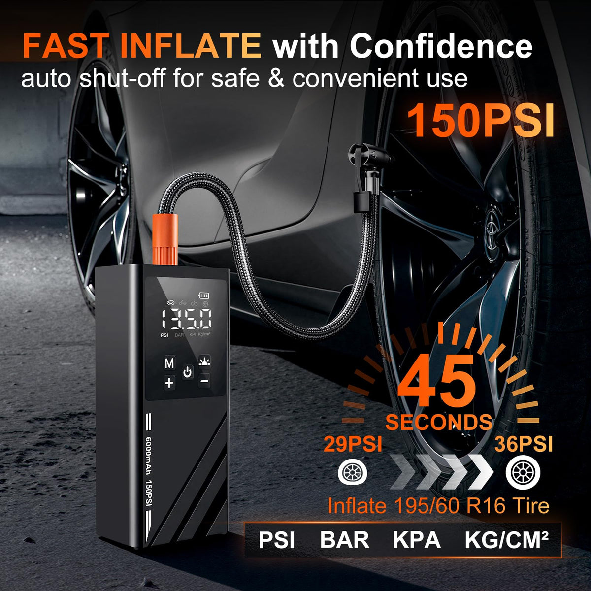 Portable Air Compressor 150PSI R5512