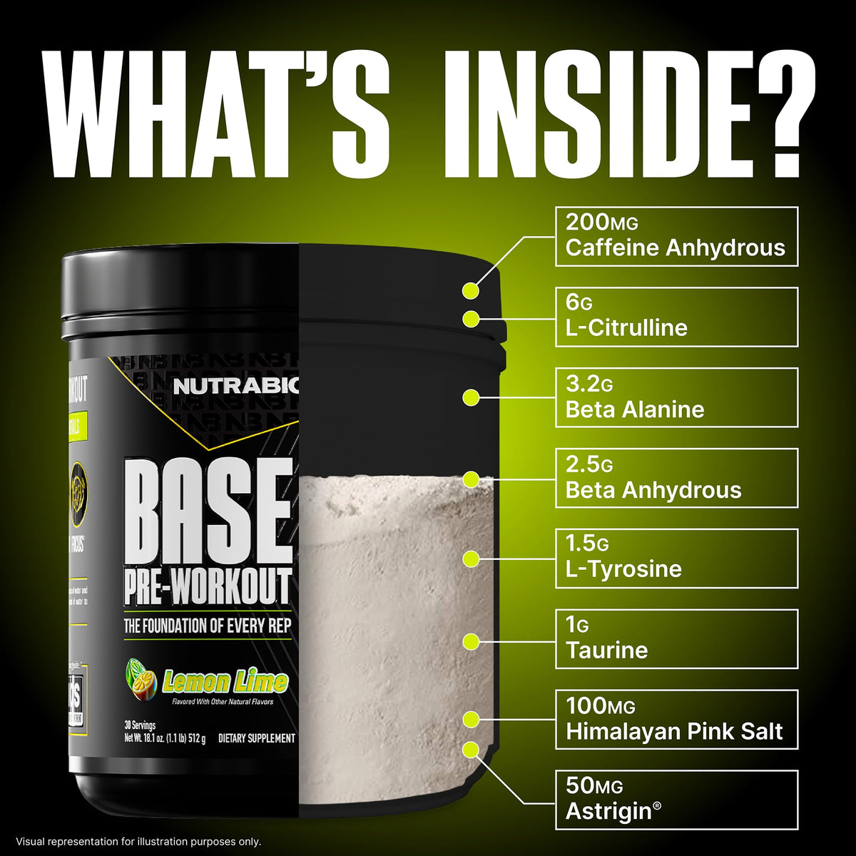 Sugar Free Pre-Workout Powder 30 Servings Lemon Lime X68243