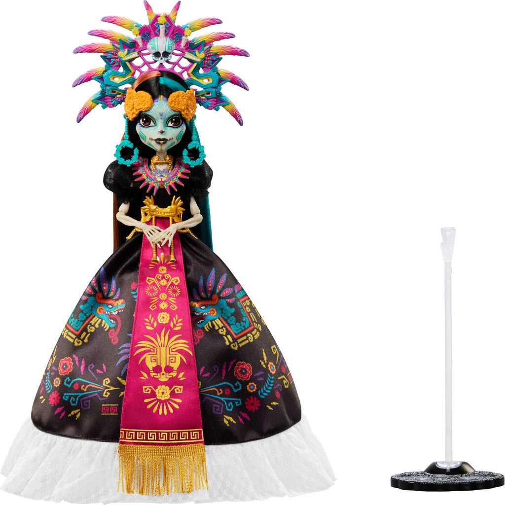 Collectible Doll with Gown, Headdress and Necklace P276