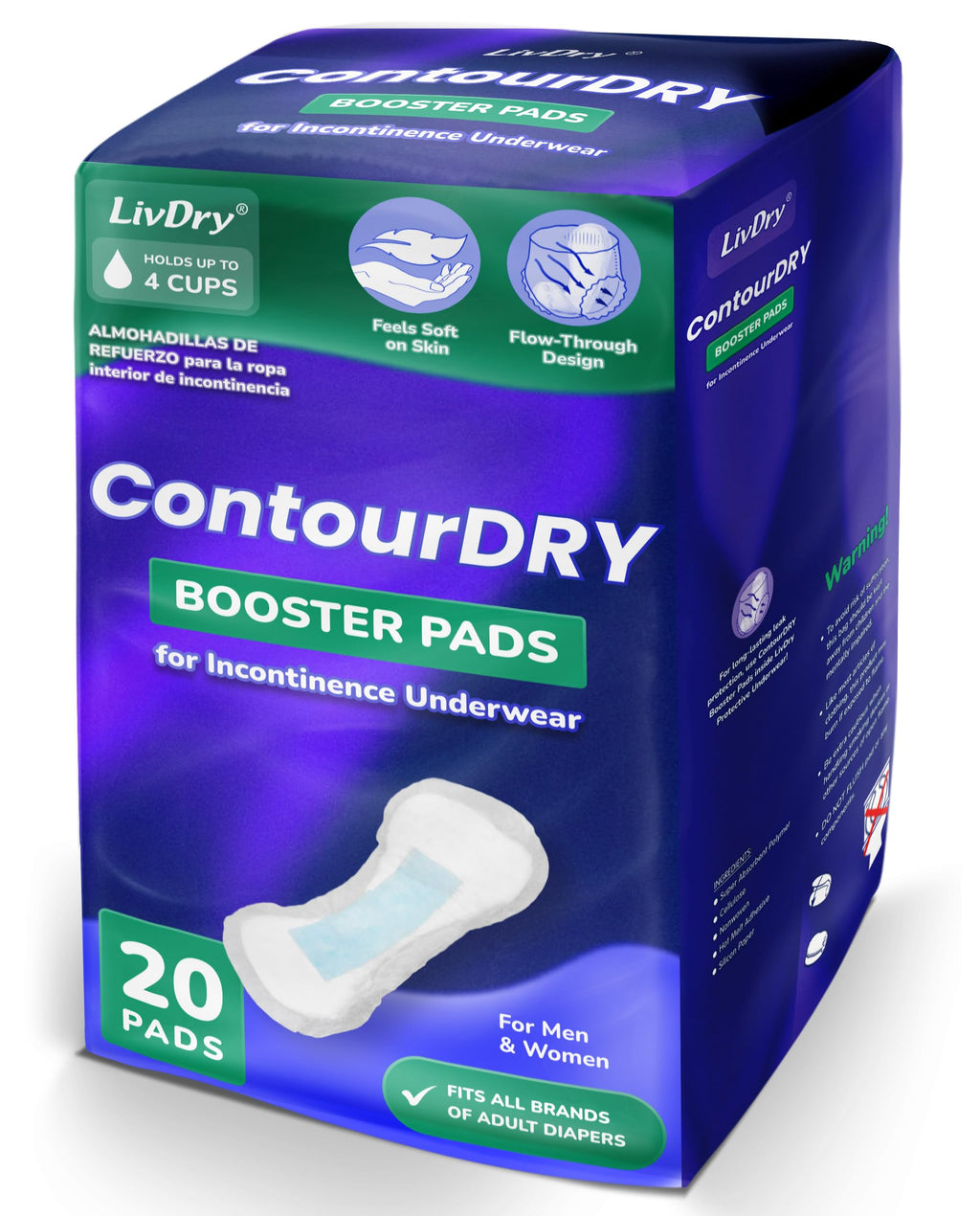 XXL Incontinence Underwear and XL Booster Pads Bundle B9272